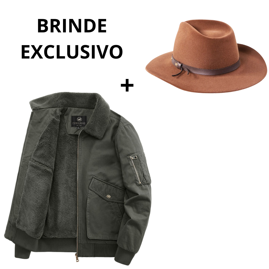 Casaco Cowboy Hunter® + Chapéu Embaixador BRINDE [Liquidação de inverno]