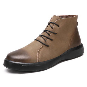 Bota Masculina de Couro Italiano Casual - REF45