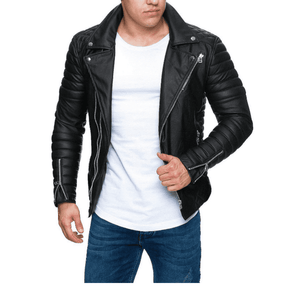 Jaqueta em Couro Masculina Outwear